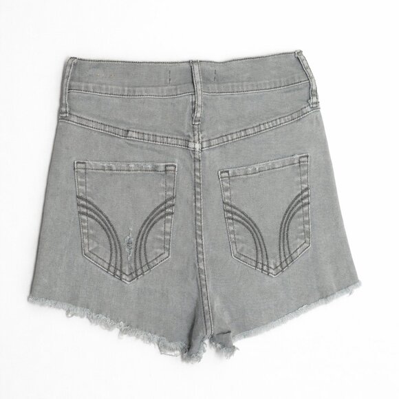 Hollister Light Gray Denim Shorts – Women’s W25 (Excellent Condition) - Picture 2 of 7